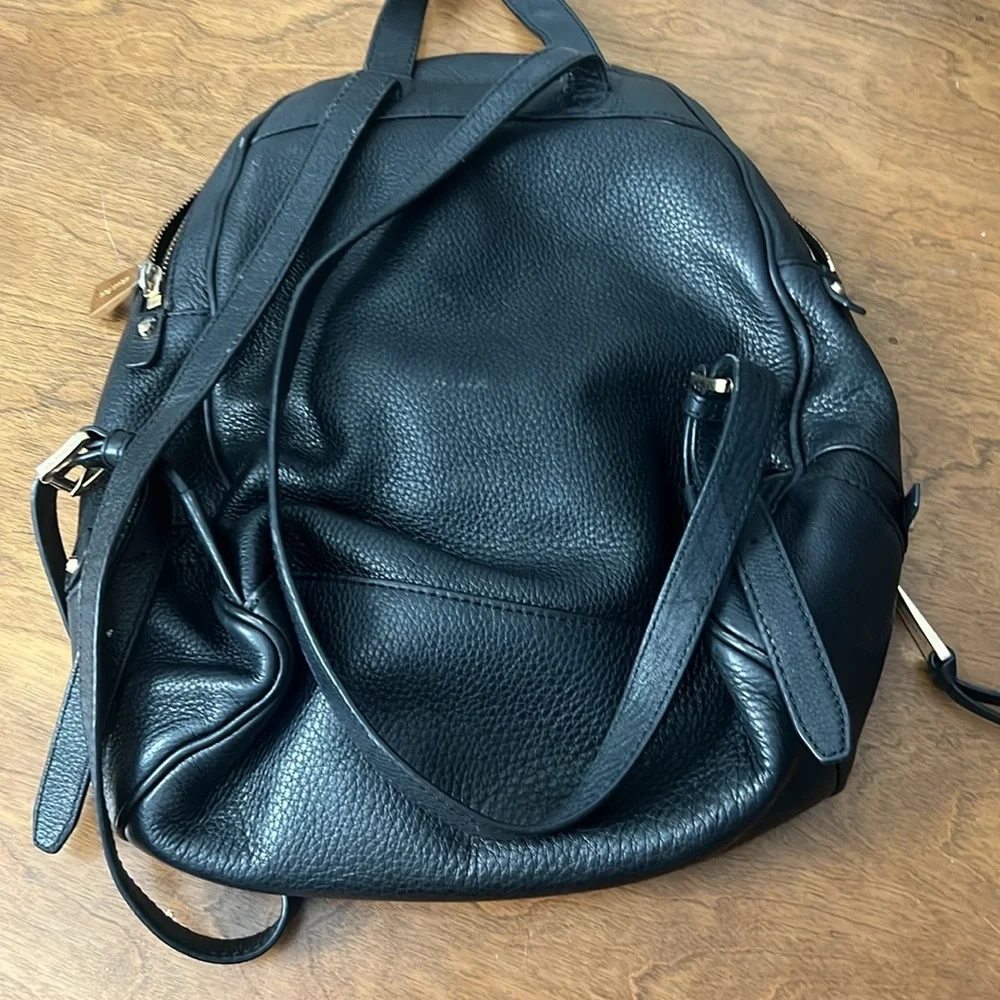 Michael Kors Black Leather Backpack